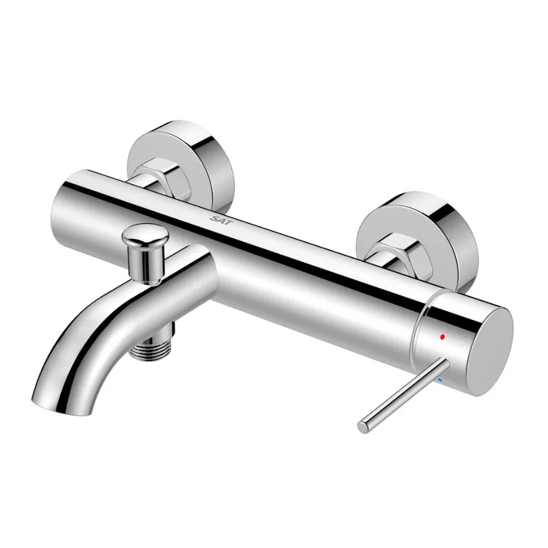 Aurum mitigeur de baignoire mural 150 mm à levier sans set de douche, chrome brillant (SATBAUR222CR)