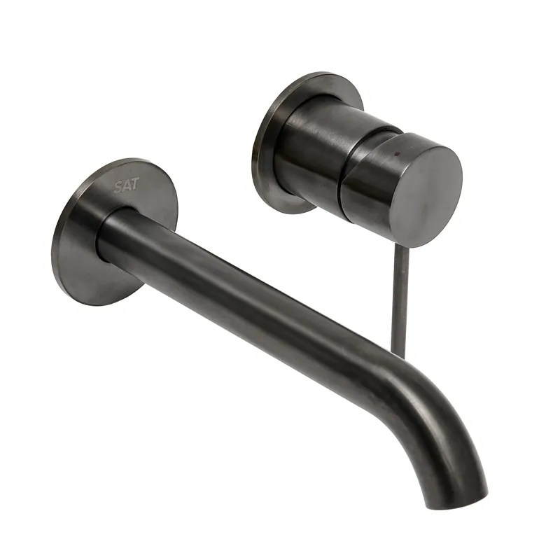 Aurum mitigeur lavabo encastré à levier avec corps d‘encastrement, métal brossé (SATBAUR101BGM)