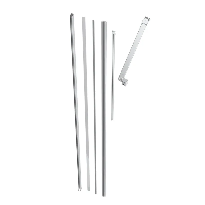 Walk-In Xmotion set de fixations complet pour paroi de douche Walk‑In SAT Xmotion, chrome (SIKOWIXMPROFILST)