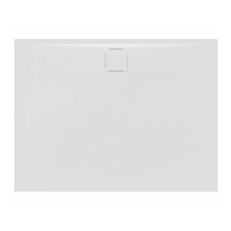 Vision Receveur de douche 100x80cm + Siphon Eslim90. Marbre coulé, blanc (SATSVVI10080B-S)