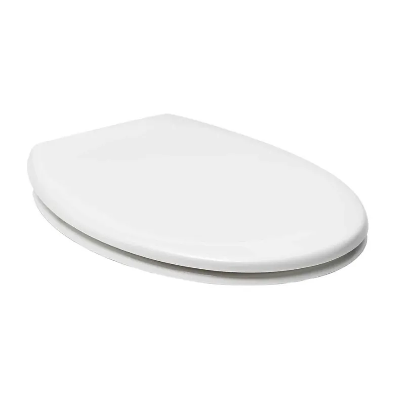 Abattant WC universel avec fermeture douce SoftClose en Duroplast, fixations invisibles, blanc (EASY2233)