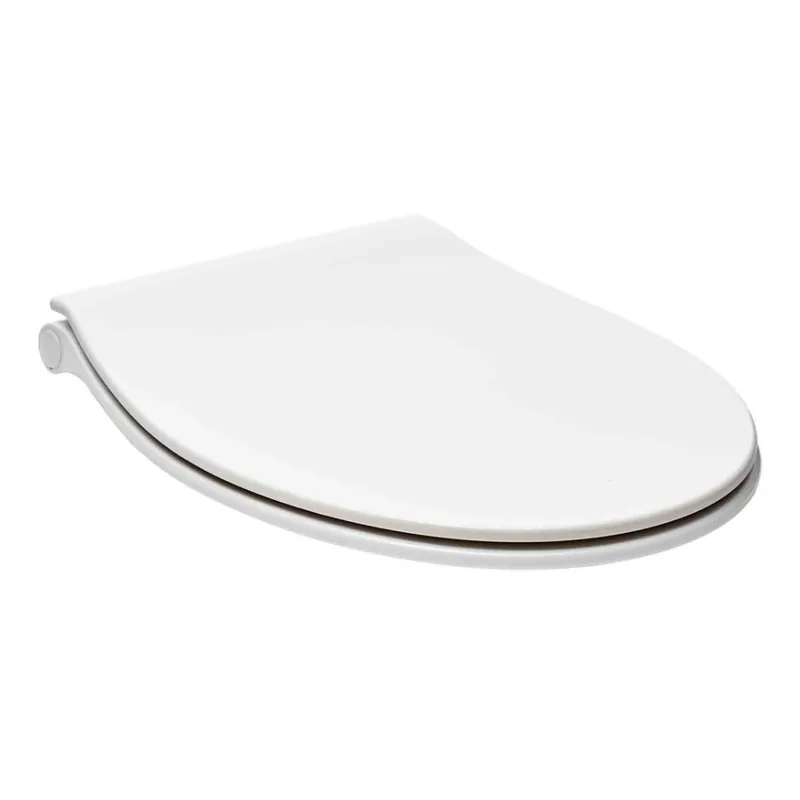 Abattant WC ultra-fin avec fermeture douce SoftClose en Duroplast,fixations invisibles, blanc (EASYSLIM33)