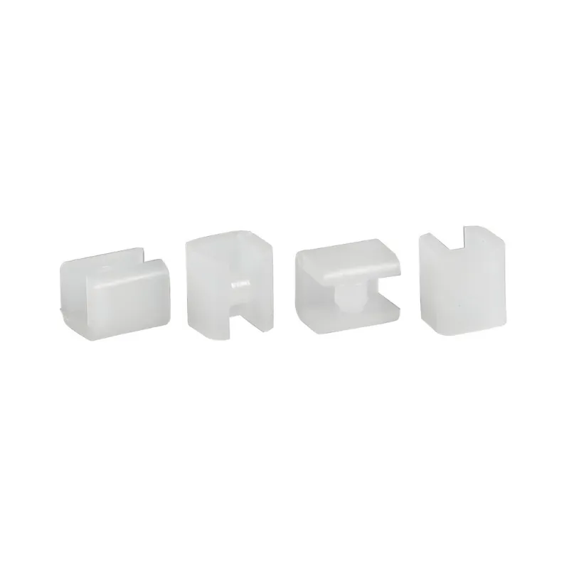 Jeu de 4 pieds de rechange pour tabouret de douche autoportant en plastique, transparent (NDSATSTOLPLASTT)