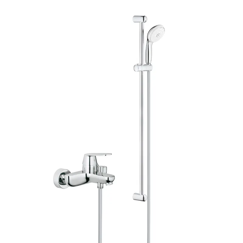 Tempesta 100 ensemble de douche complet 3 jets + mitigeur monocommande 1/2" bain/douche, chrome (32831000-28789002)