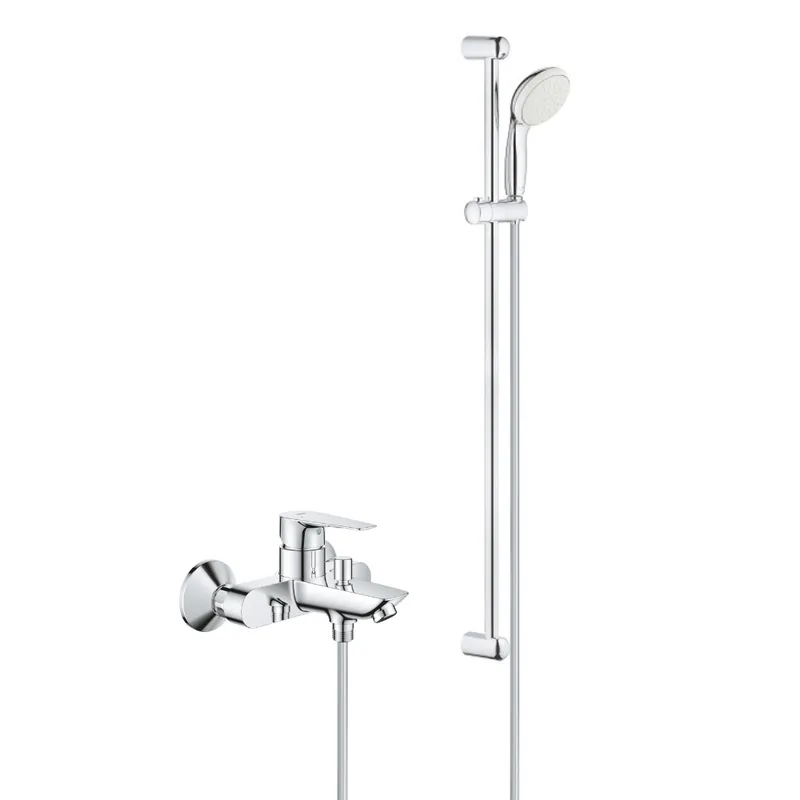 Tempesta 100 ensemble de douche complet 1 jet + mitigeur monocommande bain/douche, chrome (23914001-27925001)