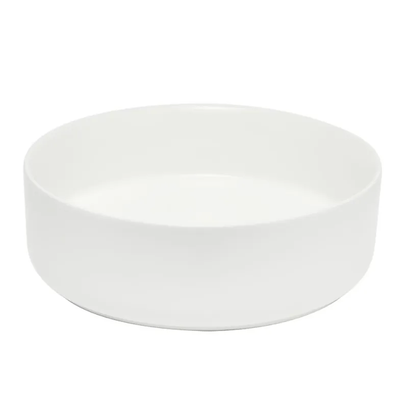 Mood vasque à poser ronde 36 x 36 cm blanc mat sans trou pour robinet ni trop-plein (SATM3636MW)