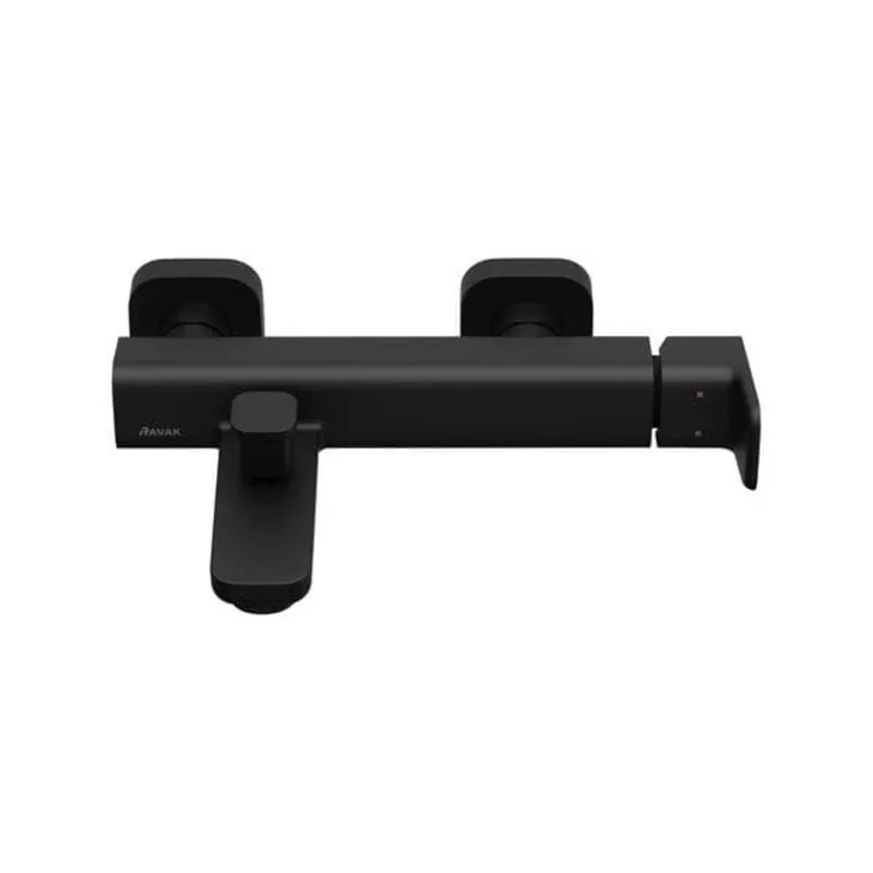 Mélangeur bain Ravak 10° Free black sans set de douche black X070152