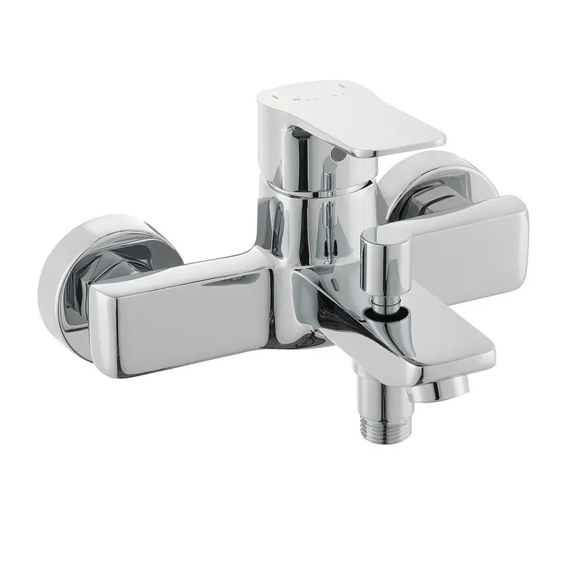 Optima Cube Way mitigeur de baignoire mural 150 mm à levier, chrome (CU222)