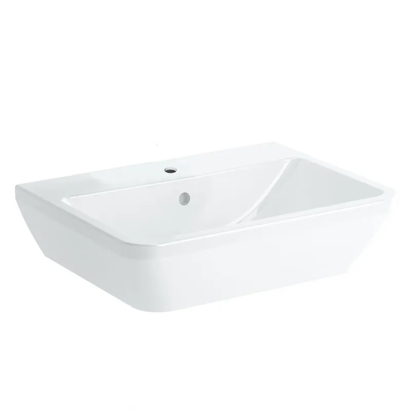 VitrA Integra lavabo 65 x 49 cm avec trou de robinetterie central, blanc brillant (7051-003-0001)