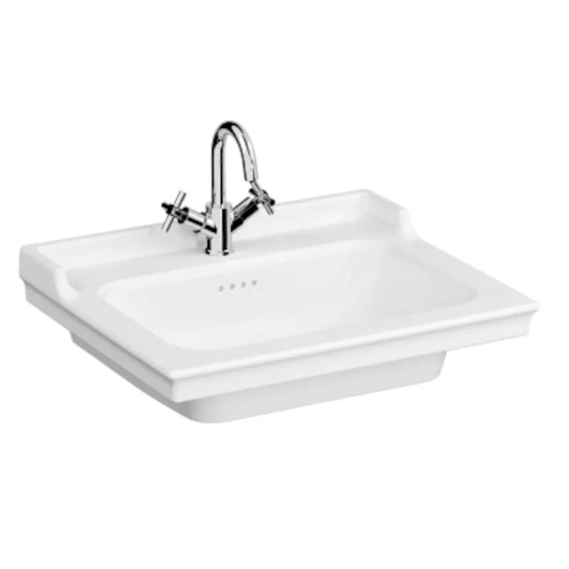 Lavabo VitrA Ricordi 65x53 cm trou pour mélangeur au milieu 7801-003-0001