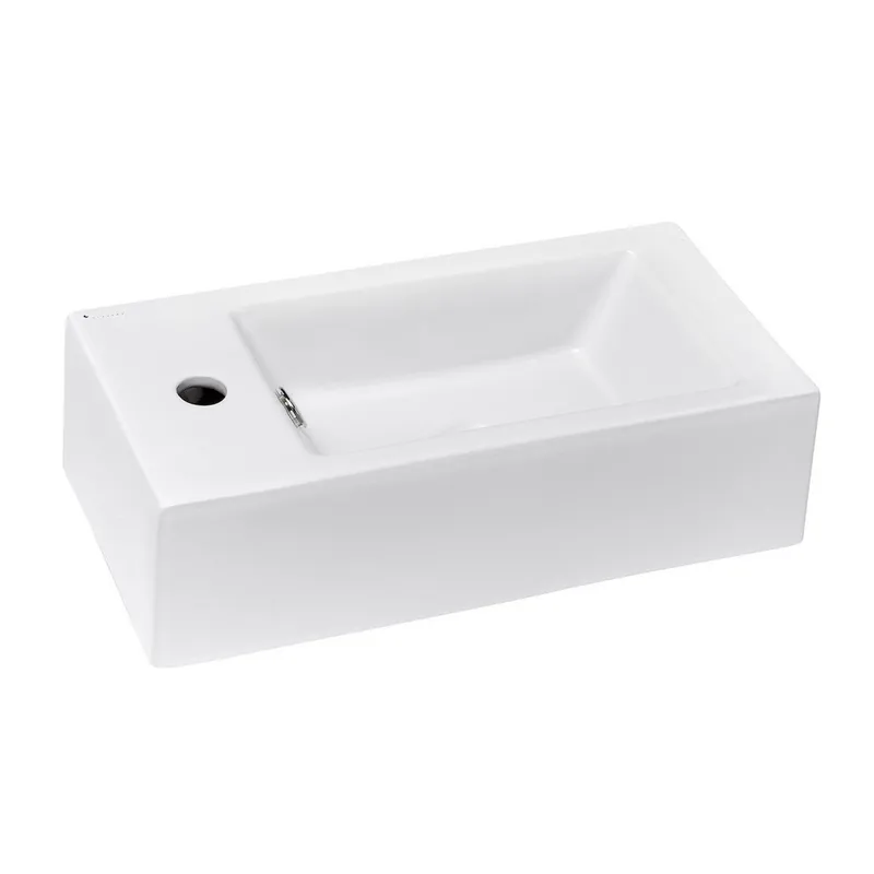 Vasque Glacera Bigio 50x25 cm trou mitigeur à gauche (BG5025L)