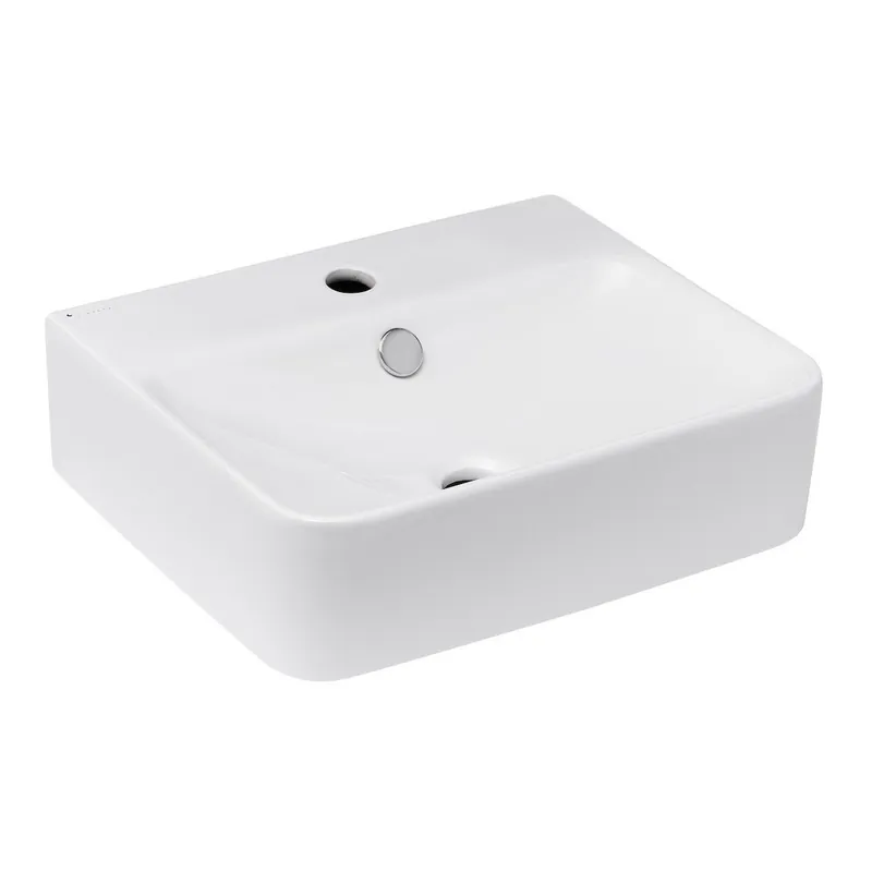 Vasque Glacera Bigio 44x36 cm trou pour batterie au milieu (BG4638)