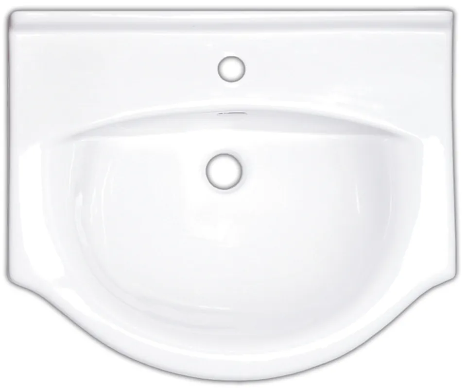 Lavabo Naturel Pro 66x51 cm, trou pour mélangeur au milieu (HA5665)