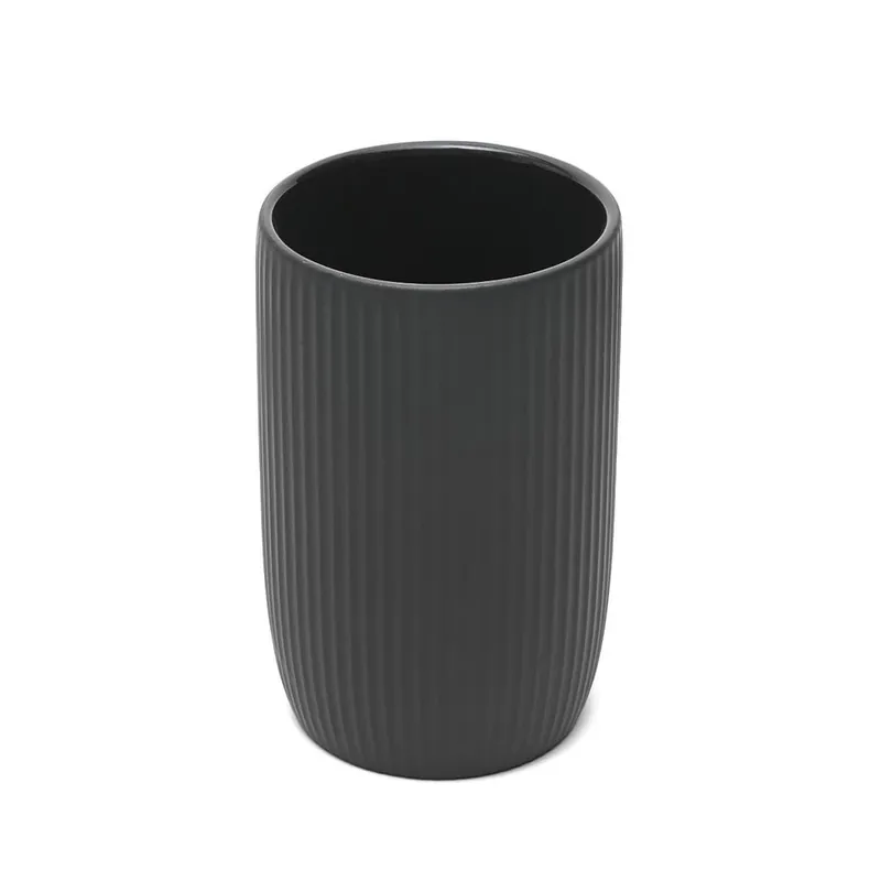 Pot pour brosse WC, noir (SATDEVO27CE)