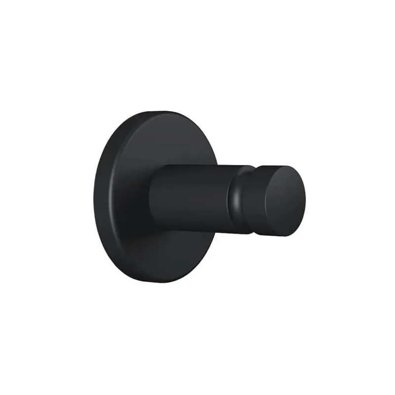 Moon crocher de salle de bain en métal, fixation sans vis, noir (40563-00000-00)