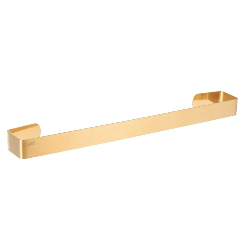 Mood porte-serviettes en acier inoxydable, fixation sans vis, or brossé (SATDMOOD23BZ)