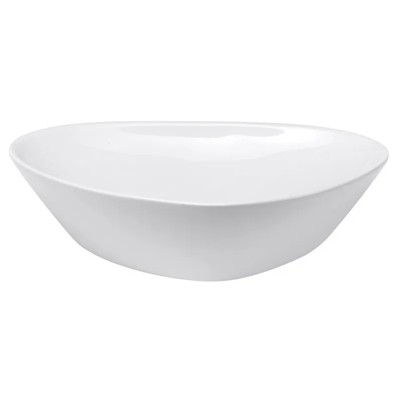 Vasque à poser design Glacera Vallone 58,5 x 38,5 cm, sans trop-plein, blanc (VA5838)