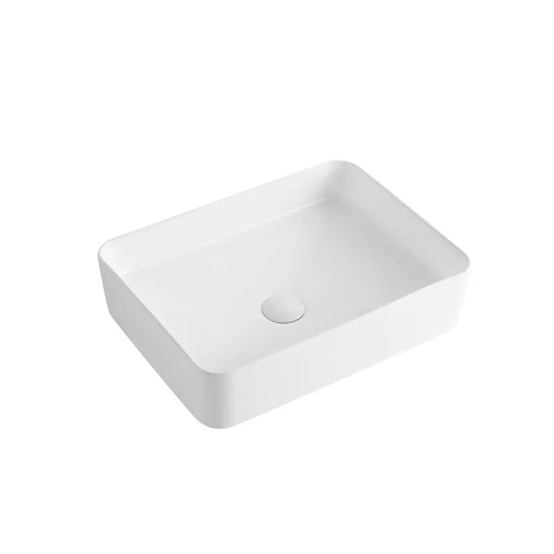 Lavabo à poser SAT Project 50x37 cm, vasque sans trou de robinet (SATUMPRO5037)