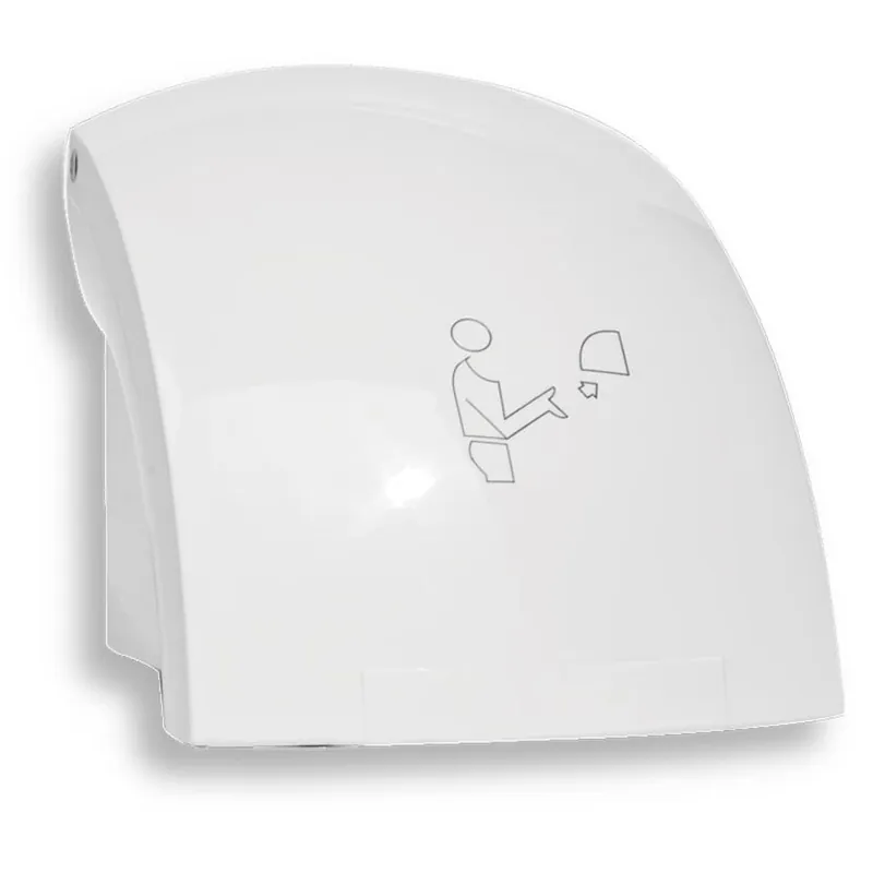 Sèche-mains mural à fixer 24 cm, blanc (69091,1)