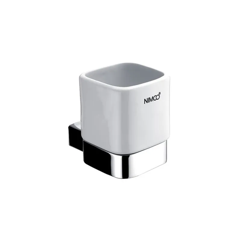 Kibo Porte-brosse WC en céramique, chrome (KI14058K26)
