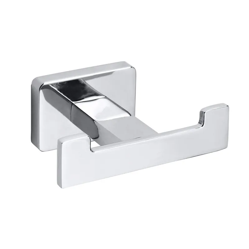 Niki crochet double de salle de bain en acier inoxydable, chrome (153106032)
