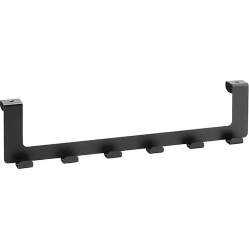 Accroche-porte avec 6 crochets Bemeta, noir (101106230)