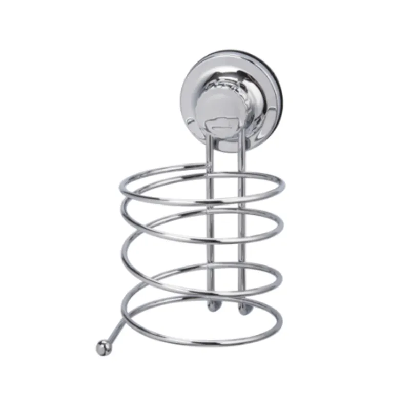 Multi Ecoloc Support de sèche-cheveux, fixation sans vis, chrome (ECO30)