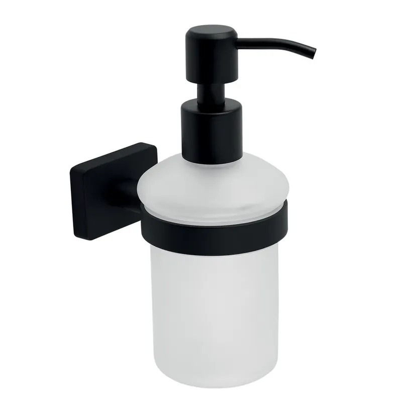 Ferro Greta Distributeur de savon, noir mat (AGR34BL)