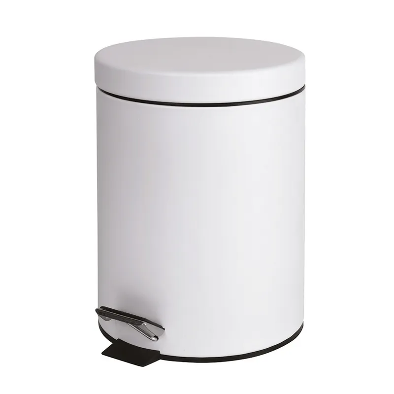Poubelle murale 5 l inox, blanc (104315014)
