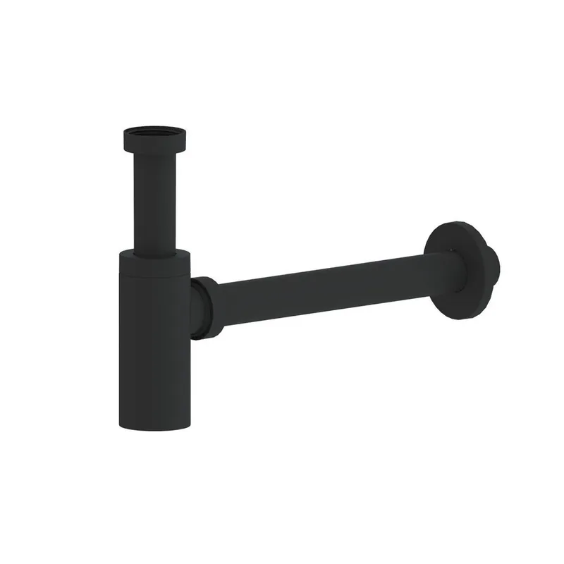 Siphon de lavabo Swiss Aqua Technologies Project 5/4 DN32 noir plastique mat SATSIFMPLB