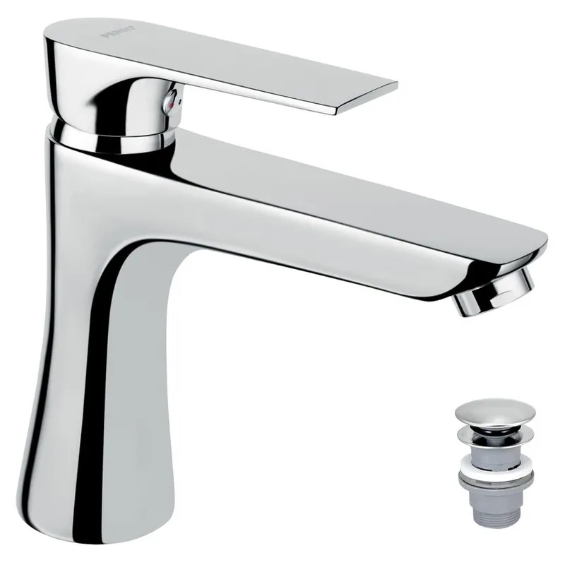 Mélangeur lavabo Novaservis Algeo Square avec clic-clamp chrome BAQ2