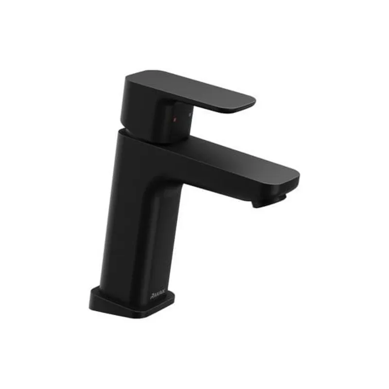 Mélangeur lavabo Ravak 10° Free noir sans bec noir X070150