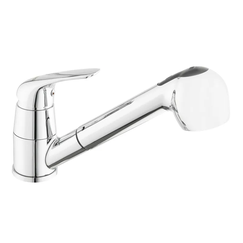 S-Line Pro mitigeur d‘évier sur pied avec douchette extractible, 2 jets, chrome (SIKOBSLPRO283)