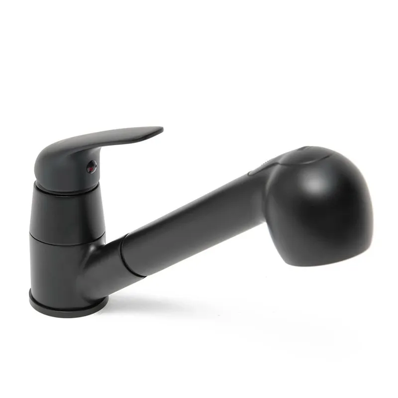S-Line Pro Mélangeur évier avec douchette extractible, 2 jets noir mat SIKOBSLPRO283C