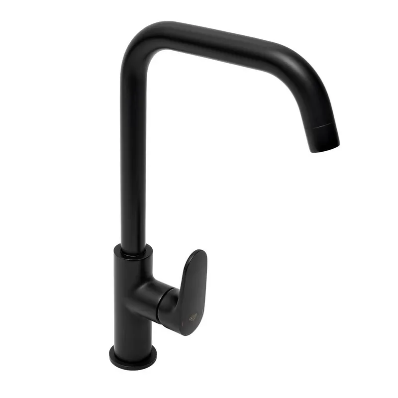 Mitigeur d‘évier Swiss Aqua Technologies Dark avec bras pivotant noir SATBSDA280LC
