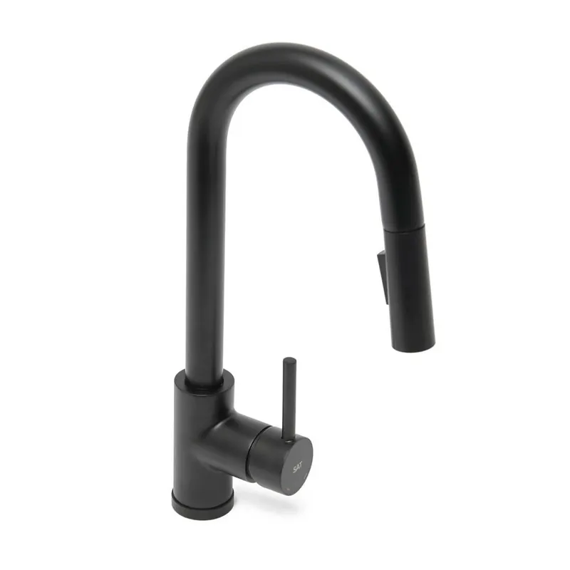 Mitigeur d‘évier SAT bras articulé noir mat SATBSD289KC