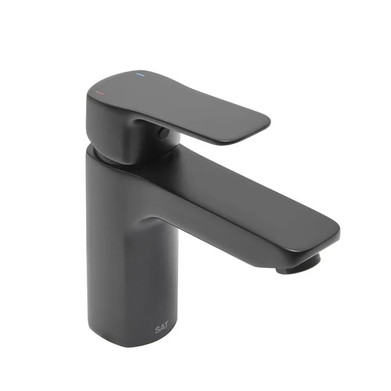 Cube Way mitigeur de lavabo à levier, taille S, sans vidage, noir mat (CU271MC)