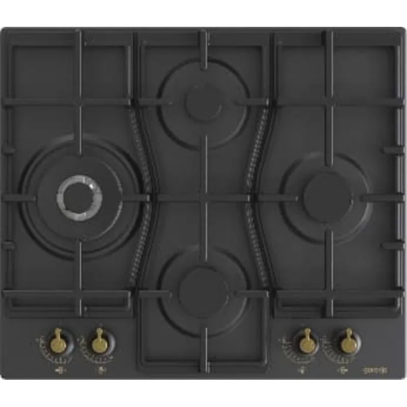Classico plaque de cuisson au gaz, 4 foyers, noir (GW6D42CLB)