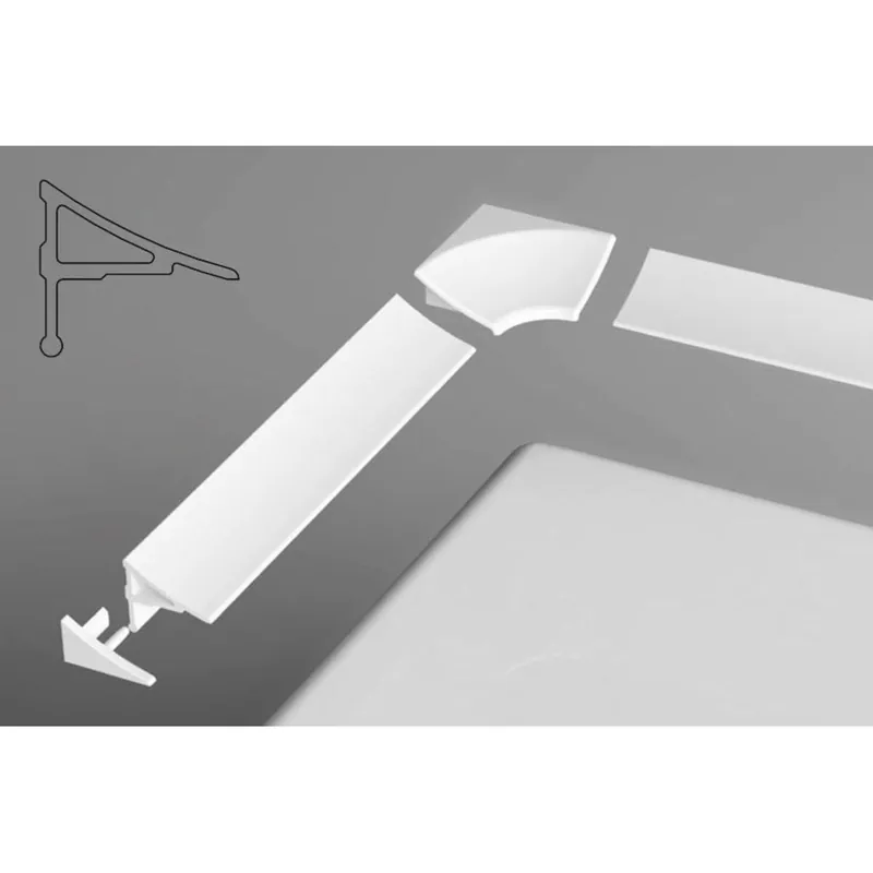 10° Set pour rail de recouvrement 11 blanc (B460000001)
