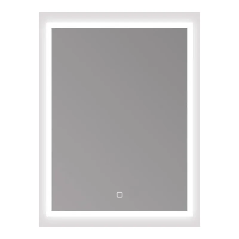 Miroir LED 60 x 80 cm avec éclairage 3 couleurs et capteur tactile SAT Feel (SATZFEELOBLED6080)