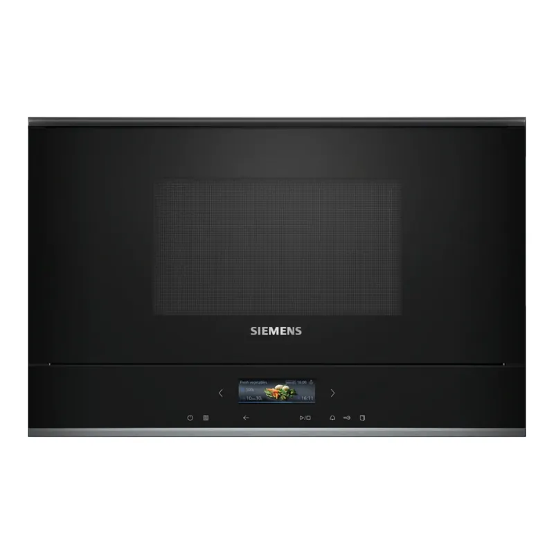iQ700 four à micro-ondes encastrable compact 21 L, 7 programmes, écran TFT, noir (BF722L1B1)