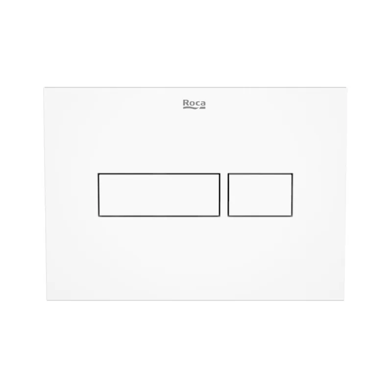 Plaque de commande double touche en plastique, blanc (A890220200)