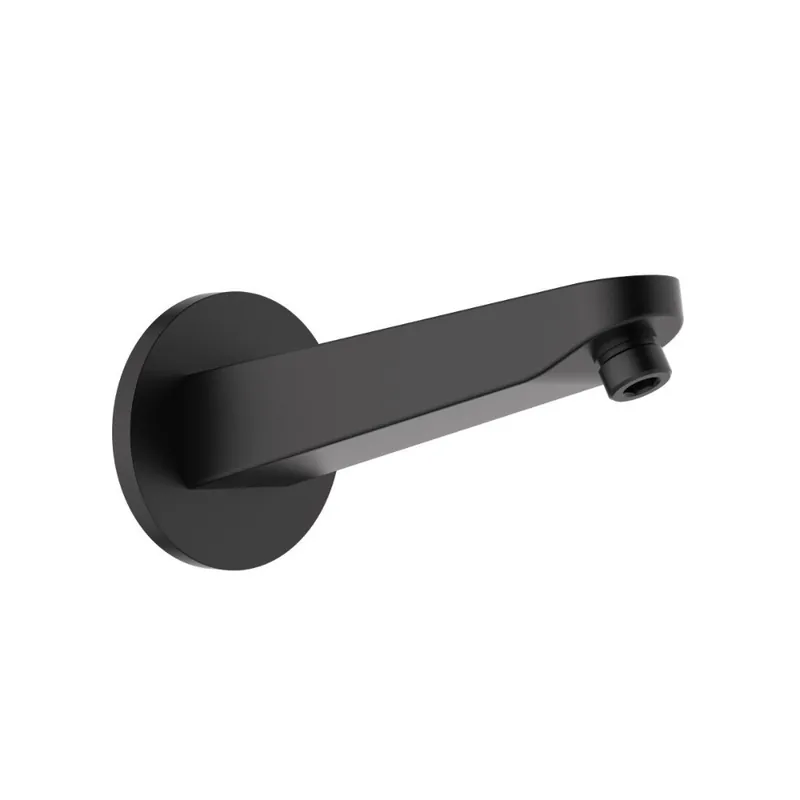 Bras de douche mural 20,2 cm pour douche de tête, raccord universel, noir mat (SATBSRKMC)