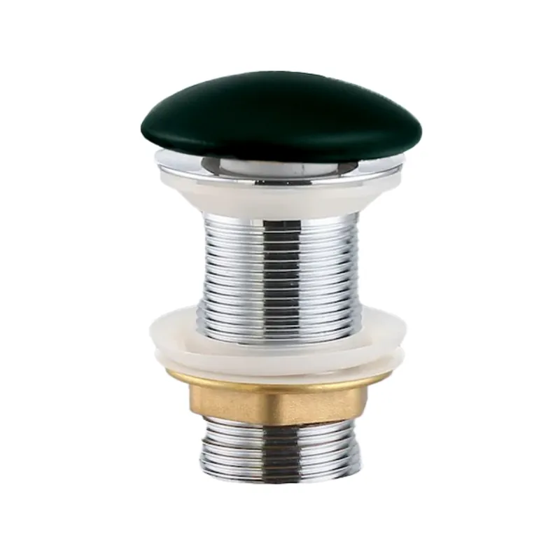 PixL bonde à écoulement libre 5/4 " sans trop plein pour lavabos et vasques, vert mat (CEPXPLUGGEM)