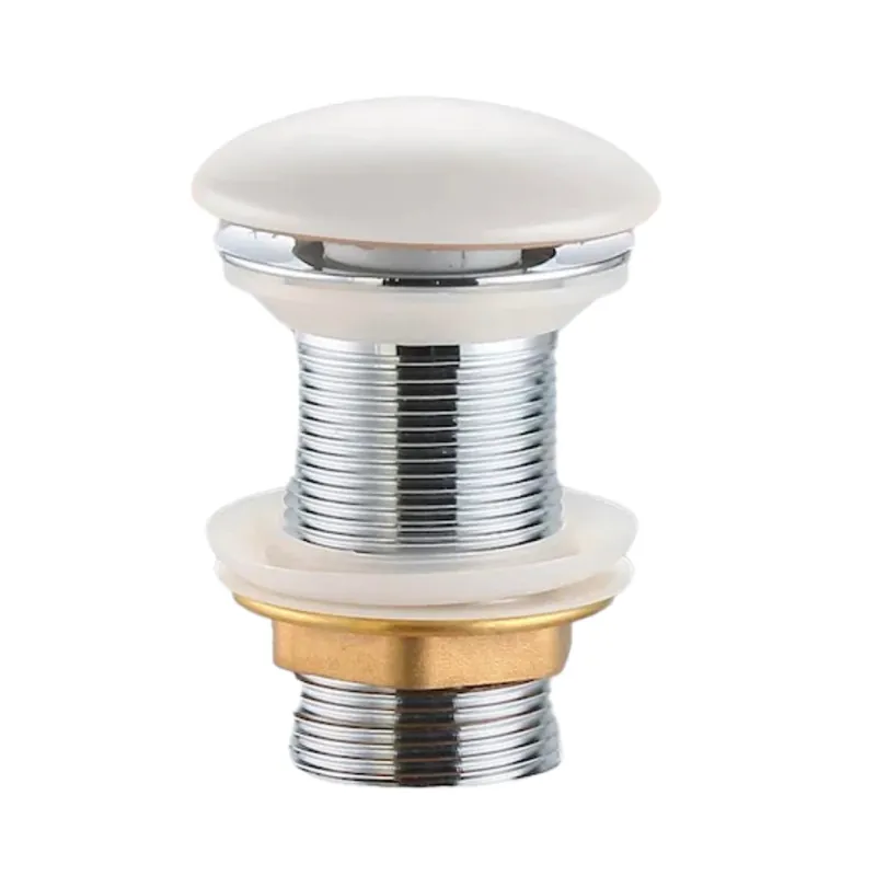 PixL bonde à écoulement libre 5/4 " sans trop plein pour lavabos et vasques, blanc mat (CEPXPLUGWM)
