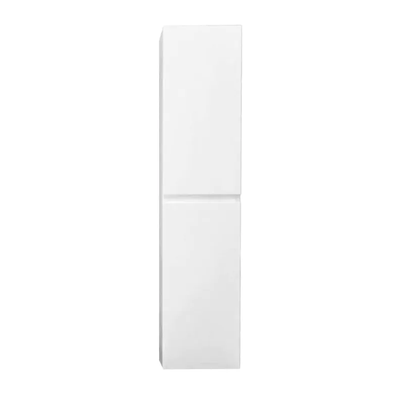 B-Way 30x133x35 cm meuble de salle de bain suspendu haut en bois, blanc brillant (BWAY35W)