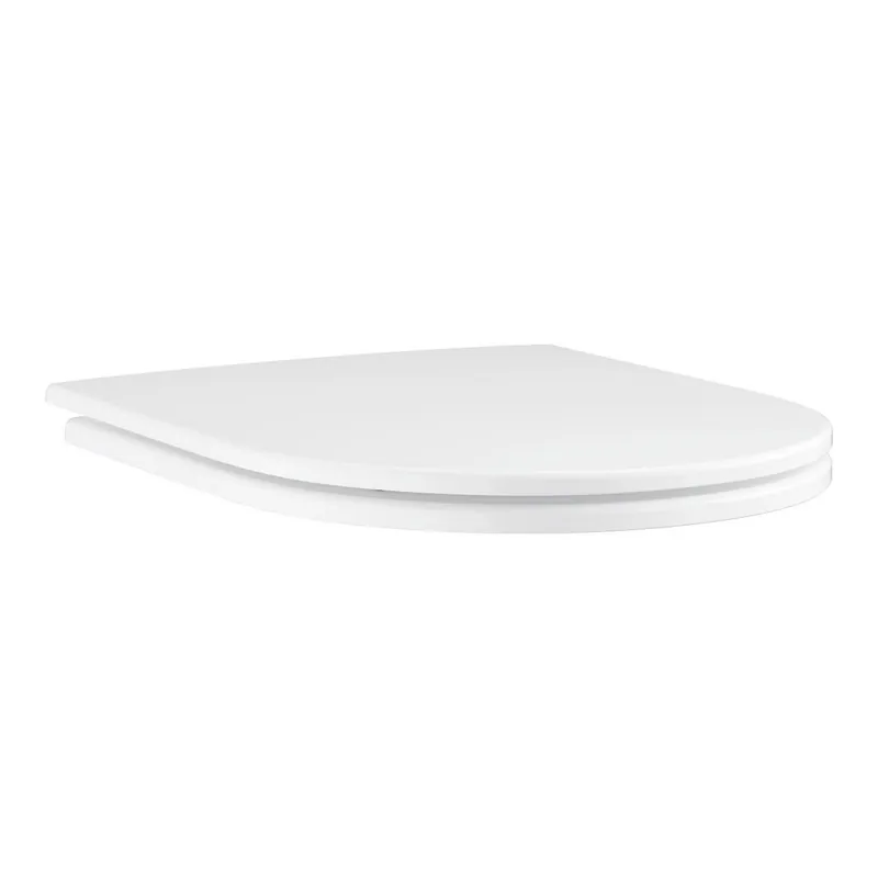 Euro Ceramic siège abattant WC en Duroplast amovible avec frein de chute, blanc (102500SH00)