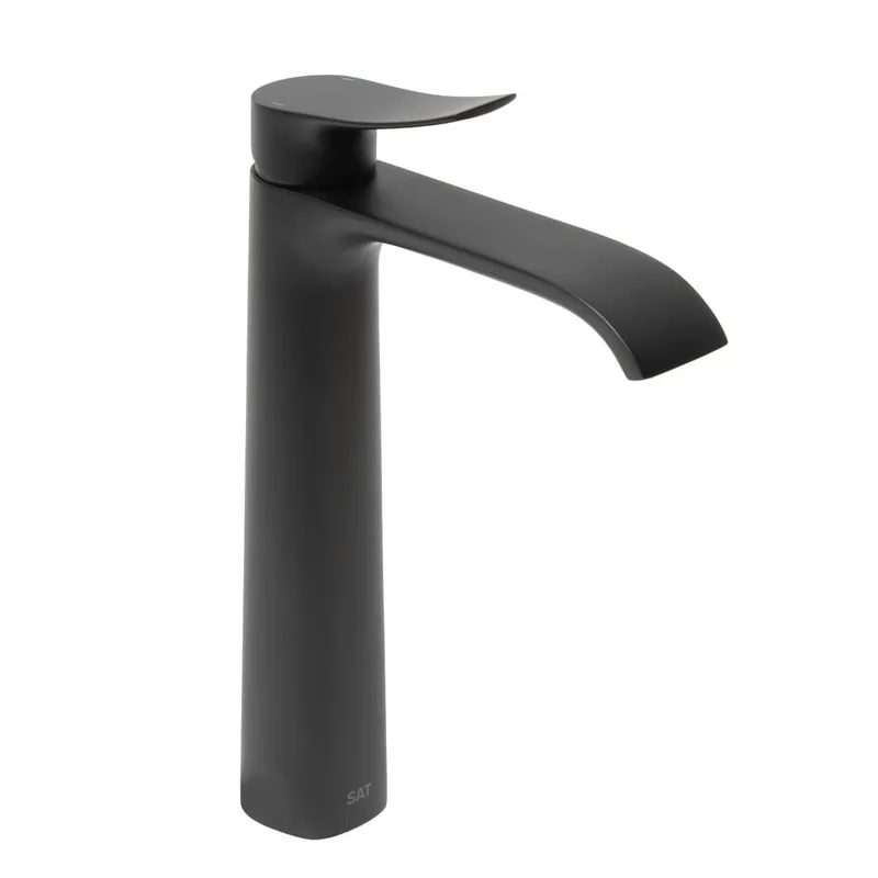 Infinitio mitigeur de lavabo haut, sans vidage, noir mat (SATBSINF285C)