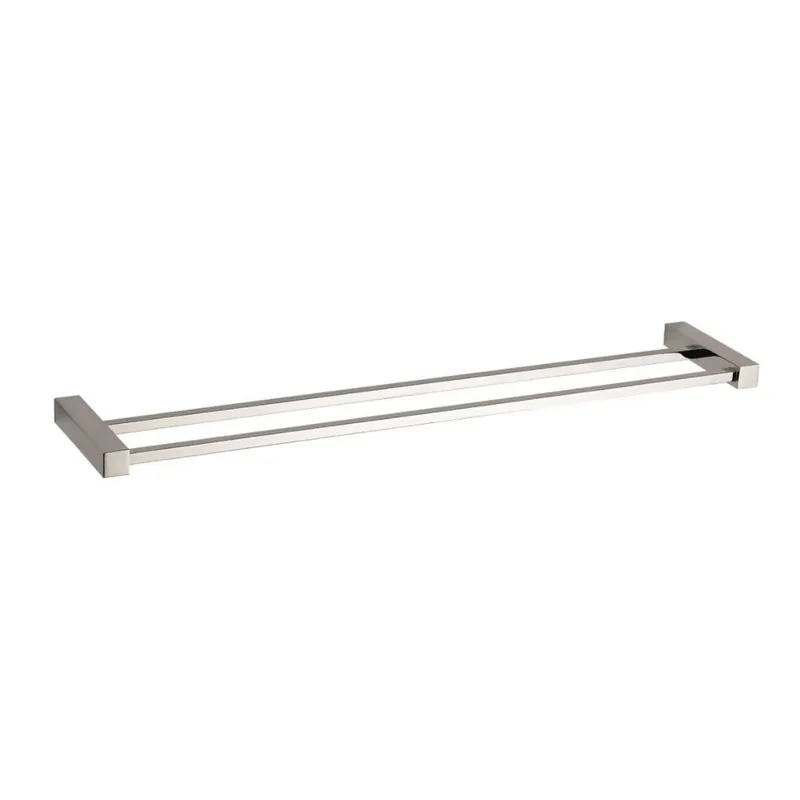 Multi porte-serviettes 2 barres, longueur de 60 cm, chrome (ELE29)