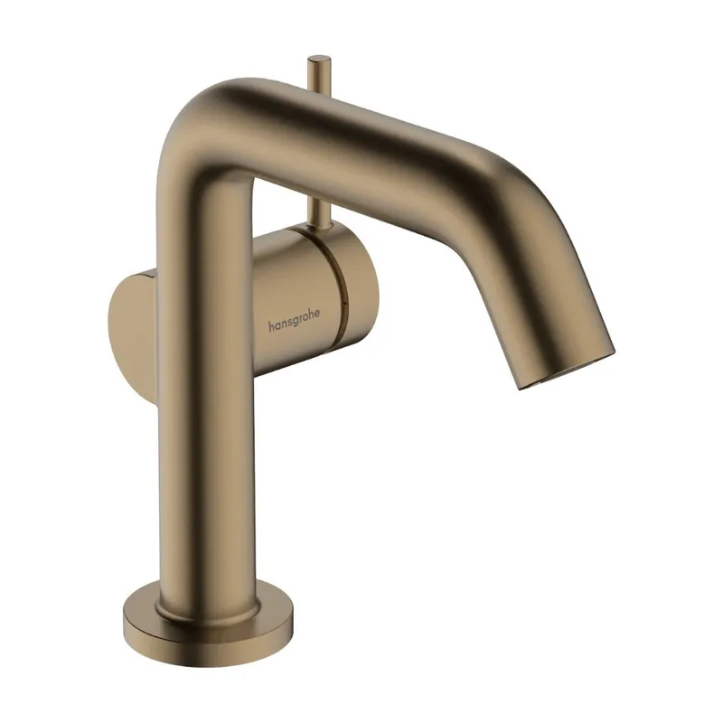 Tecturis S mitigeur monocommande de lavabo éco CoolStart, bonde Push-Open, bronze brossé (73320140)
